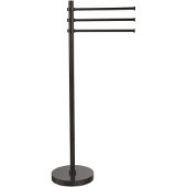  Towel Stand with 3 Pivoting 12 Inch Arms, Oil Rubbed Bronze