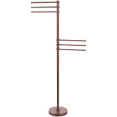  Vanity Top Collection Contemporary 6 Arm Towel Stand, Premium Finish, Antique Copper