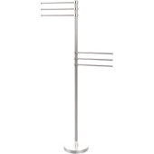  Vanity Top Collection Contemporary 6 Arm Towel Stand, Standard Finish, Polished Chrome