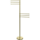  Vanity Top Collection Contemporary 6 Arm Towel Stand, Premium Finish, Satin Brass