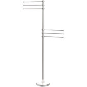  Vanity Top Collection Contemporary 6 Arm Towel Stand, Premium Finish, Satin Chrome