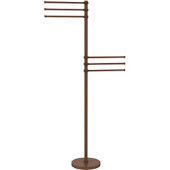  Towel Stand with 6 Pivoting 12 Inch Arms, Antique Bronze