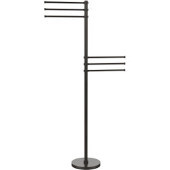  Towel Stand with 6 Pivoting 12 Inch Arms, Oil Rubbed Bronze