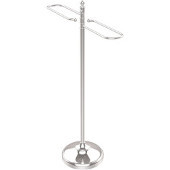  Traditional Free Standing Floor Bath Towel Valet, Polished Chrome
