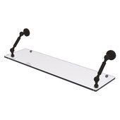  Waverly Place Collection 30'' Floating Glass Shelf in Oil Rubbed Bronze, 30'' W x 8'' D x 7-5/16'' H