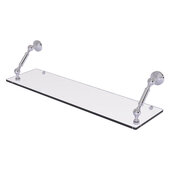  Waverly Place Collection 30'' Floating Glass Shelf in Polished Chrome, 30'' W x 8'' D x 7-5/16'' H