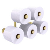 Waverly Place Collection 5-Roll Reserve Roll Toilet Paper Holder in Satin Brass, 14-1/2'' W x 7-5/16'' D x 7-5/16'' H