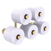  Waverly Place Collection 5-Roll Reserve Roll Toilet Paper Holder in Unlacquered Brass, 14-1/2'' W x 7-5/16'' D x 7-5/16'' H
