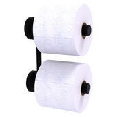  Waverly Place Collection 2-Roll Reserve Roll Toilet Paper Holder in Matte Black, 6-1/4'' W x 2-1/4'' D x 7-3/4'' H