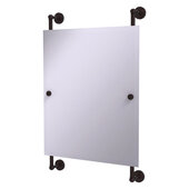  Waverly Place Collection Rectangular Frameless Rail Mounted Mirror in Antique Bronze, 21'' W x 3-11/16'' D x 33'' H