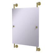  Waverly Place Collection Rectangular Frameless Rail Mounted Mirror in Satin Brass, 21'' W x 3-11/16'' D x 33'' H