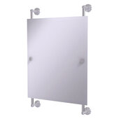  Waverly Place Collection Rectangular Frameless Rail Mounted Mirror in Satin Chrome, 21'' W x 3-11/16'' D x 33'' H