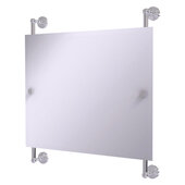  Waverly Place Collection Landscape Rectangular Frameless Rail Mounted Mirror in Polished Chrome, 26'' W x 3-11/16'' D x 29'' H
