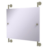  Waverly Place Collection Landscape Rectangular Frameless Rail Mounted Mirror in Polished Nickel, 26'' W x 3-11/16'' D x 29'' H