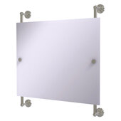  Waverly Place Collection Landscape Rectangular Frameless Rail Mounted Mirror in Satin Nickel, 26'' W x 3-11/16'' D x 29'' H