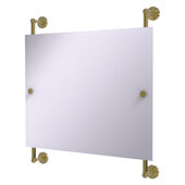  Waverly Place Collection Landscape Rectangular Frameless Rail Mounted Mirror in Unlacquered Brass, 26'' W x 3-11/16'' D x 29'' H