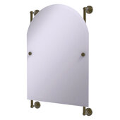  Waverly Place Collection Arched Top Frameless Rail Mounted Mirror in Antique Brass, 21'' W x 3-11/16'' D x 32'' H