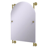  Waverly Place Collection Arched Top Frameless Rail Mounted Mirror in Satin Brass, 21'' W x 3-11/16'' D x 32'' H