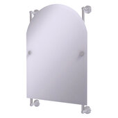  Waverly Place Collection Arched Top Frameless Rail Mounted Mirror in Satin Chrome, 21'' W x 3-11/16'' D x 32'' H