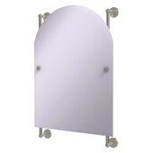  Waverly Place Collection Arched Top Frameless Rail Mounted Mirror in Satin Nickel, 21'' W x 3-11/16'' D x 32'' H