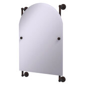  Waverly Place Collection Arched Top Frameless Rail Mounted Mirror in Venetian Bronze, 21'' W x 3-11/16'' D x 32'' H