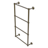  Waverly Place Collection 4-Tier 24'' Ladder Towel Bar with Smooth Accent in Antique Brass, 24'' W x 5-5/16'' D x 34'' H