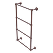  Waverly Place Collection 4-Tier 24'' Ladder Towel Bar with Smooth Accent in Antique Copper, 24'' W x 5-5/16'' D x 34'' H