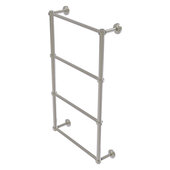  Waverly Place Collection 4-Tier 24'' Ladder Towel Bar with Smooth Accent in Satin Nickel, 24'' W x 5-5/16'' D x 34'' H
