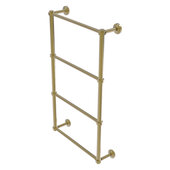  Waverly Place Collection 4-Tier 24'' Ladder Towel Bar with Smooth Accent in Unlacquered Brass, 24'' W x 5-5/16'' D x 34'' H