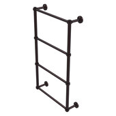  Waverly Place Collection 4-Tier 24'' Ladder Towel Bar with Grooved Detail in Antique Bronze, 24'' W x 5-5/16'' D x 34'' H