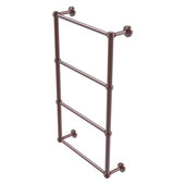  Waverly Place Collection 4-Tier 24'' Ladder Towel Bar with Grooved Detail in Antique Copper, 24'' W x 5-5/16'' D x 34'' H