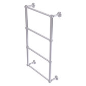  Waverly Place Collection 4-Tier 24'' Ladder Towel Bar with Grooved Detail in Satin Chrome, 24'' W x 5-5/16'' D x 34'' H