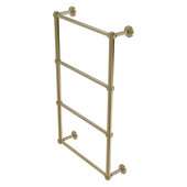  Waverly Place Collection 4-Tier 24'' Ladder Towel Bar with Grooved Detail in Unlacquered Brass, 24'' W x 5-5/16'' D x 34'' H