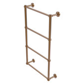  Waverly Place Collection 4-Tier 30'' Ladder Towel Bar with Grooved Detail in Brushed Bronze, 36'' W x 5-5/16'' D x 34'' H