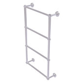  Waverly Place Collection 4-Tier 24'' Ladder Towel Bar with Twisted Detail in Satin Chrome, 24'' W x 5-5/16'' D x 34'' H