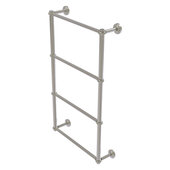  Waverly Place Collection 4-Tier 24'' Ladder Towel Bar with Twisted Detail in Satin Nickel, 24'' W x 5-5/16'' D x 34'' H