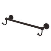  Waverly Place Collection 18'' Towel Bar with Integrated Hooks in Oil Rubbed Bronze, 20-1/4'' W x 6'' D x 4-1/2'' H