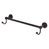  Waverly Place Collection 18'' Towel Bar with Integrated Hooks in Venetian Bronze, 20-1/4'' W x 6'' D x 4-1/2'' H