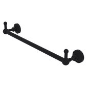  Waverly Place Collection 18'' Towel Bar with Integrated Peg Hooks in Matte Black, 20-1/4'' W x 3-13/16'' D x 3-5/16'' H