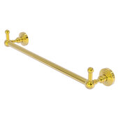  Waverly Place Collection 30'' Towel Bar with Integrated Peg Hooks in Polished Brass, 32-1/4'' W x 3-13/16'' D x 3-5/16'' H