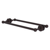  Waverly Place Collection 18'' Back to Back Shower Door Towel Bar in Antique Bronze, 20-5/16'' W x 7-13/16'' D x 2-5/16'' H