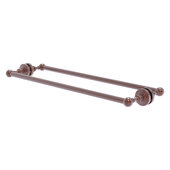  Waverly Place Collection 24'' Back to Back Shower Door Towel Bar in Antique Copper, 26-5/8'' W x 7-13/16'' D x 2-5/16'' H