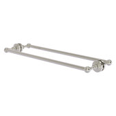  Waverly Place Collection 24'' Back to Back Shower Door Towel Bar in Satin Nickel, 26-5/8'' W x 7-13/16'' D x 2-5/16'' H