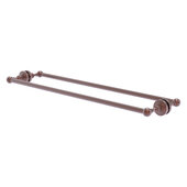  Waverly Place Collection 30'' Back to Back Shower Door Towel Bar in Antique Copper, 32-5/16'' W x 7-13/16'' D x 2-5/16'' H