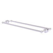  Waverly Place Collection 30'' Back to Back Shower Door Towel Bar in Satin Chrome, 32-5/16'' W x 7-13/16'' D x 2-5/16'' H