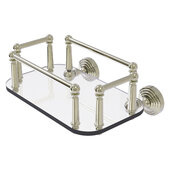  Waverly Place Collection Wall Mounted Glass Guest Towel Tray in Polished Nickel, 10-1/4'' W x 8'' D x 4-13/16'' H