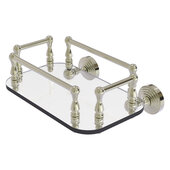  Waverly Place Collection Wall Mounted Glass Guest Towel Tray in Polished Nickel, 10-1/4'' W x 8'' D x 4-1/2'' H