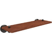  Waverly Place Collection 16 Inch Solid IPE Ironwood Shelf, Oil Rubbed Bronze