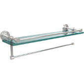  Waverly Place Collection Paper Towel Holder with 22 Inch Gallery Glass Shelf, Polished Chrome