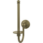  Waverly Place Collection Upright Toilet Tissue Holder, Premium Finish, Antique Brass
